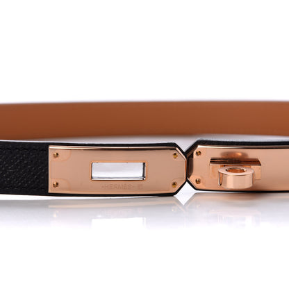 Hermes Epsom Kelly Belt Black 4 of 5