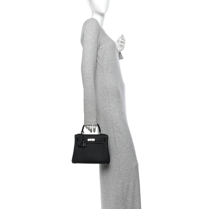 Hermes Togo Kelly Retourne 25 Black 2 of 10