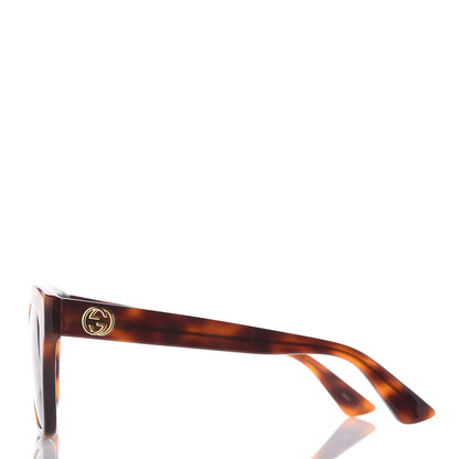 Gucci Acetate Square Frame Sunglasses GG0029S Tortoise 2 of 7