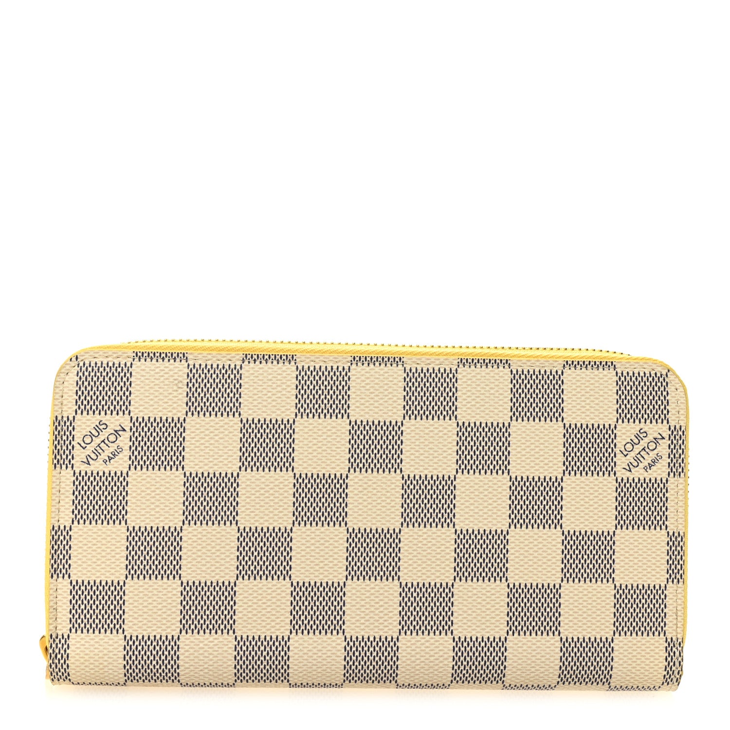 Louis Vuitton Damier Azur Zippy Wallet Jaune Pale 1 of 7