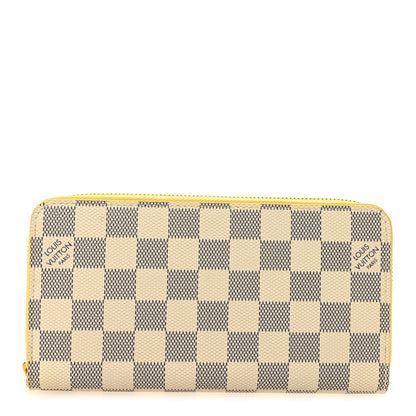 Louis Vuitton Damier Azur Zippy Wallet Jaune Pale 1 of 7