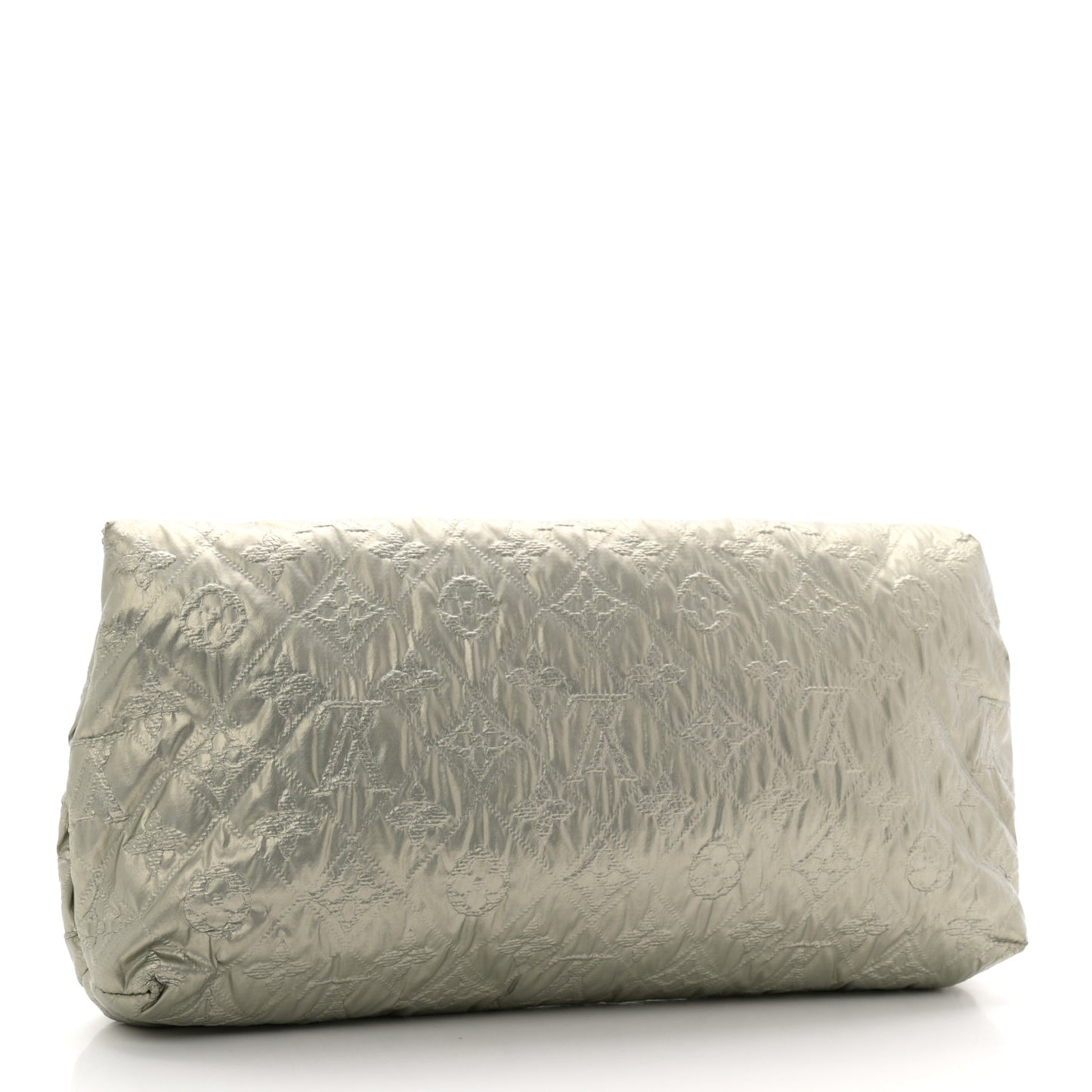 Jacquard Quilted Monogram Altair Clutch Argent