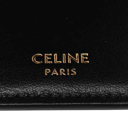 Celine Satinated Calfskin 16 Small Tri-Fold Wallet Black 8 of 8