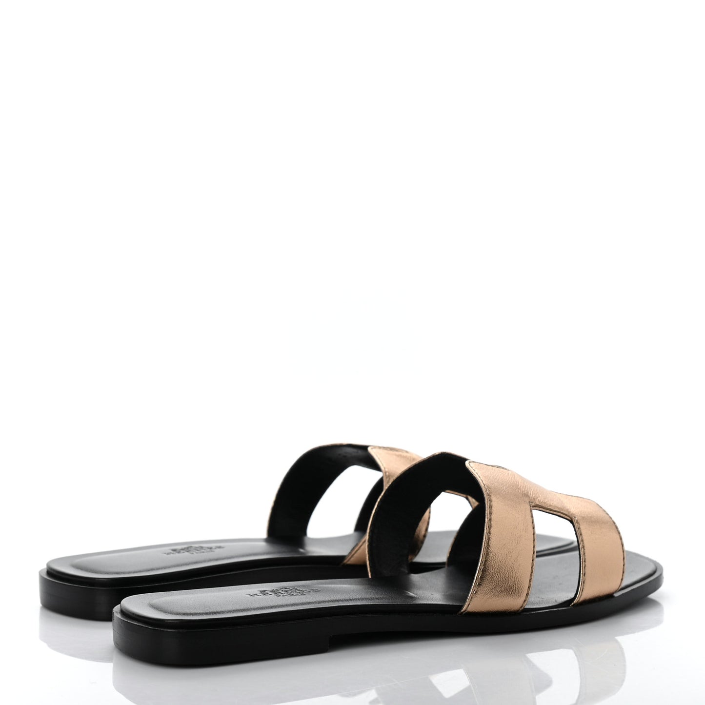 Metallic Nappa Oran Sandals 37 Vert Bronze