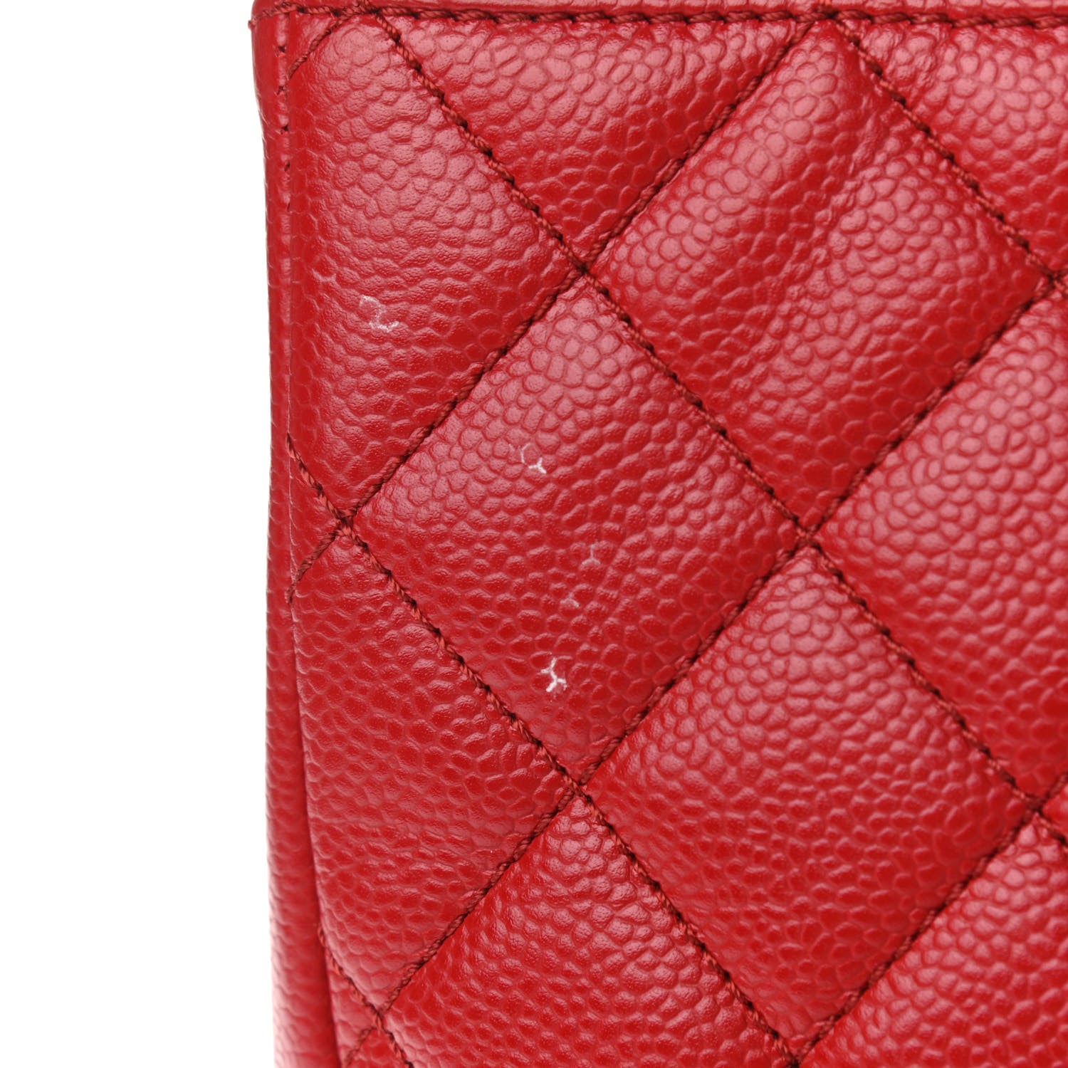 Chanel Caviar Quilted Grand Shopping Tote GST Red 11 of 11