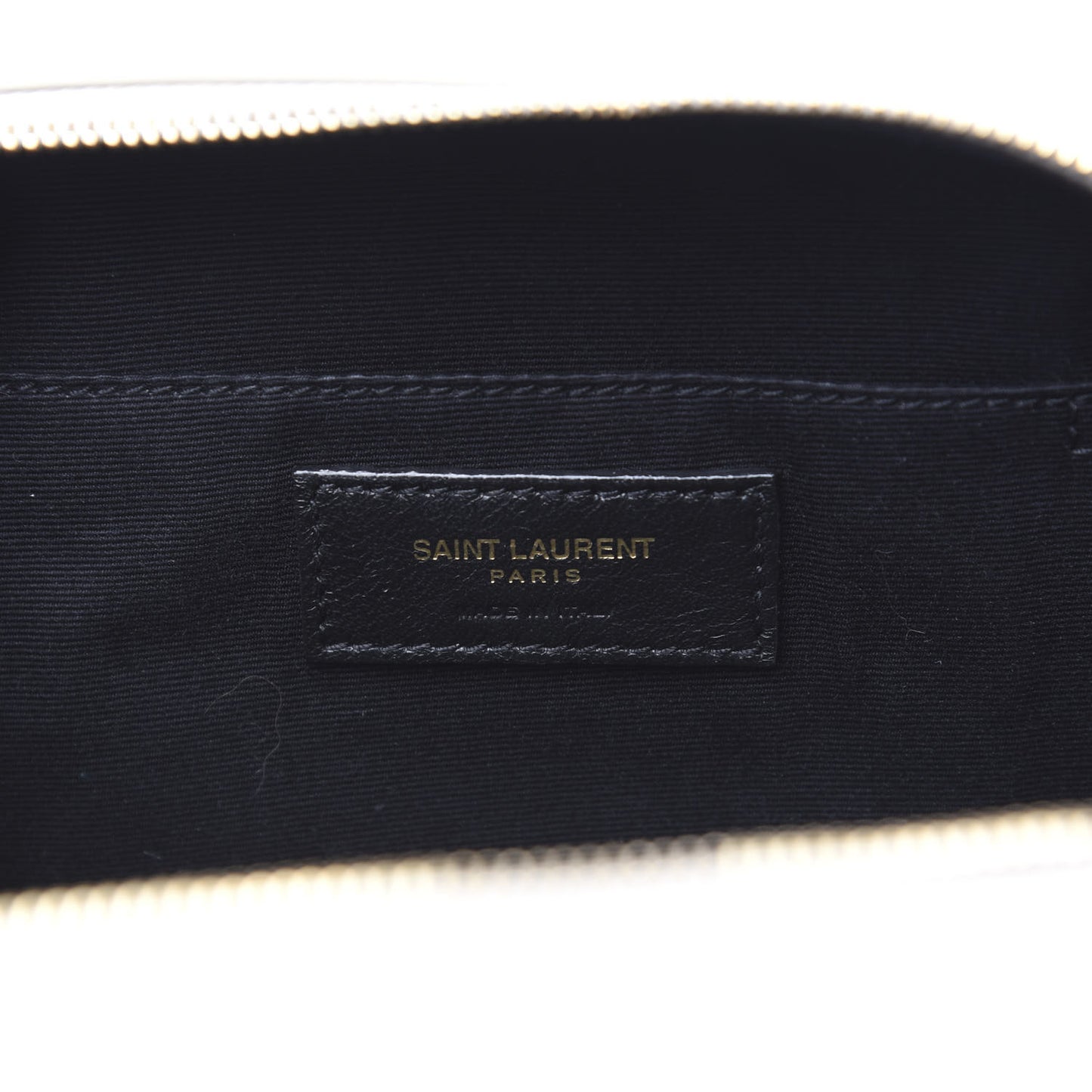 Patent Matelasse Monogram Toy Vicky Camera Bag Off White