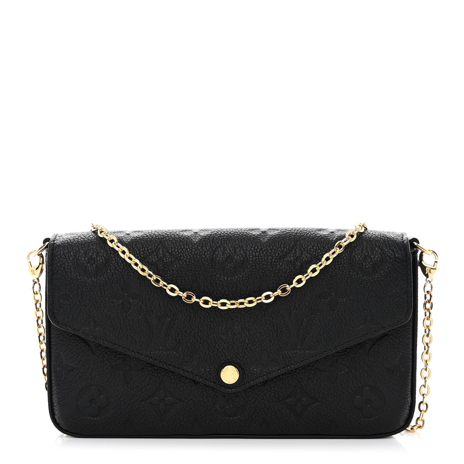Louis Vuitton Empreinte Pochette Felicie Chain Wallet Black 1 of 10