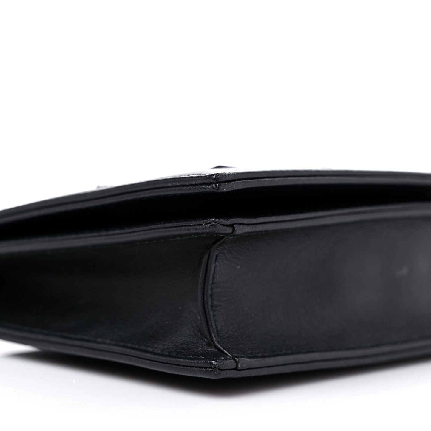 Calfskin Paradise Diorama Croisiere Chain Wallet Black