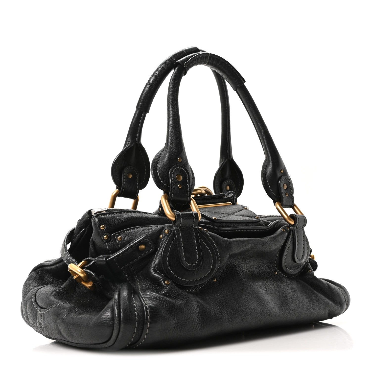 Chloe Calfskin Medium Paddington Satchel Black 3 of 10
