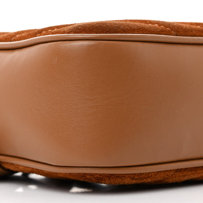 Saint Laurent Suede Matelasse Monogram Lou Camera Bag Cinnamon 9 of 11