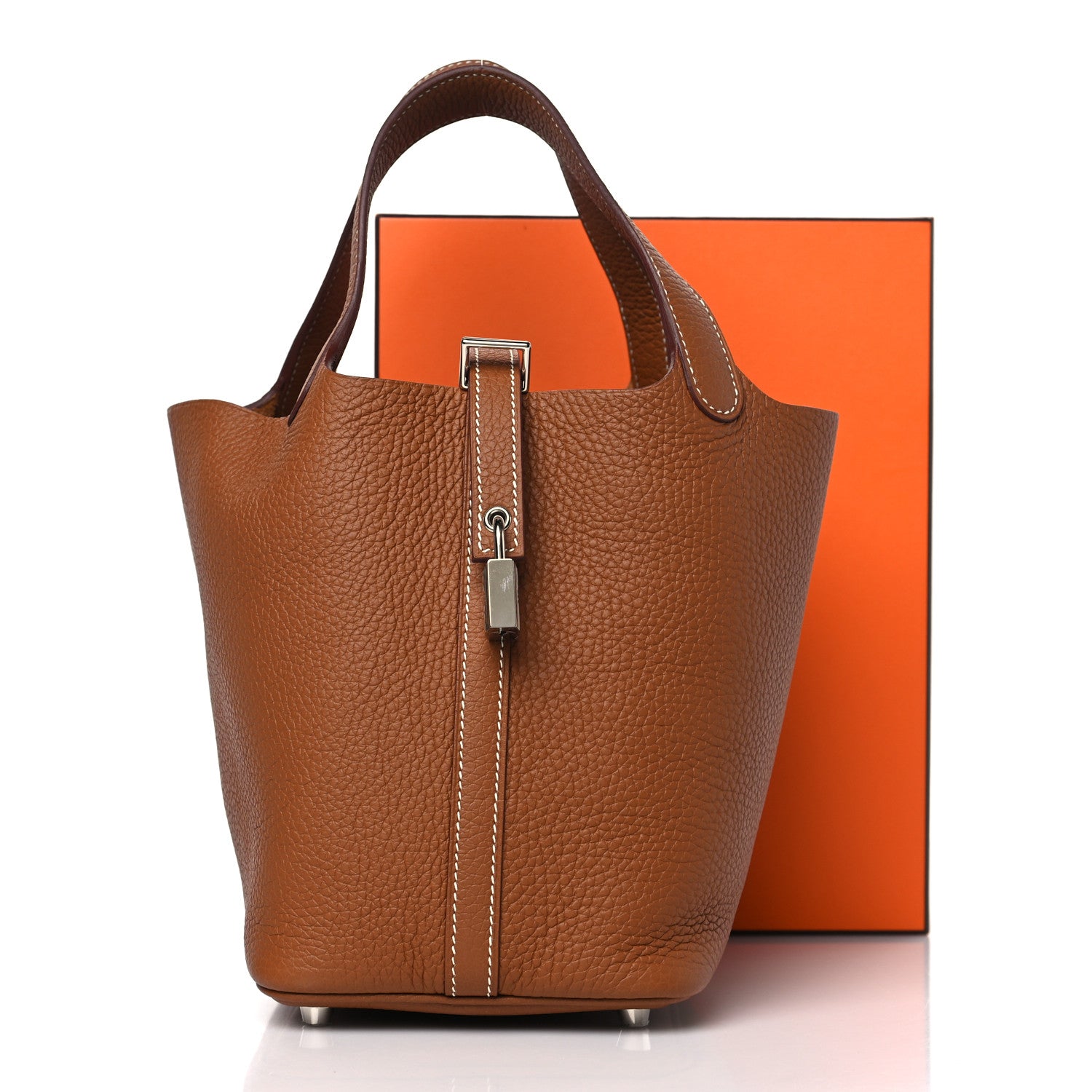 Hermes Taurillon Clemence Picotin Lock 18 PM Gold 10 of 10