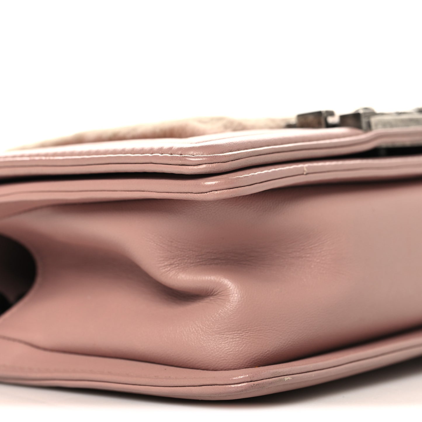 Fur Calfskin Small Boy Flap Pink