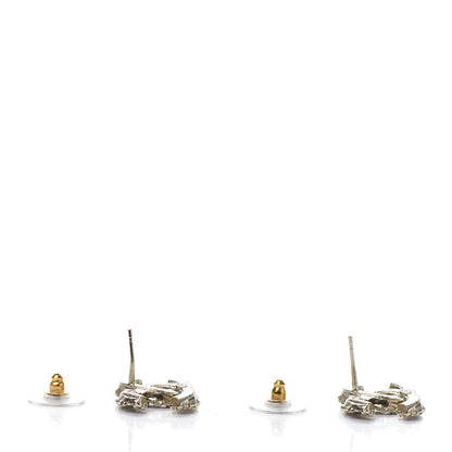 Chanel Pearl CC Camellia Express Stud Earrings Gold 3 of 6