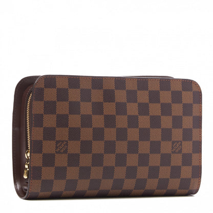 Louis Vuitton Damier Ebene Pochette Saint Louis Clutch 2 of 7