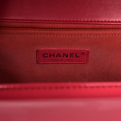 Chanel Patent Quilted Large Boy Flap Pink 6 of 16