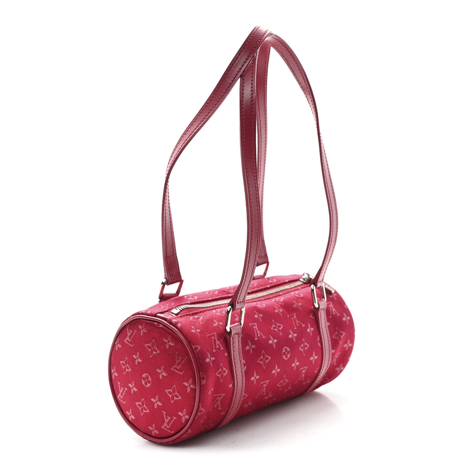 Louis Vuitton Satin Monogram Mini Papillon Red 3 of 9