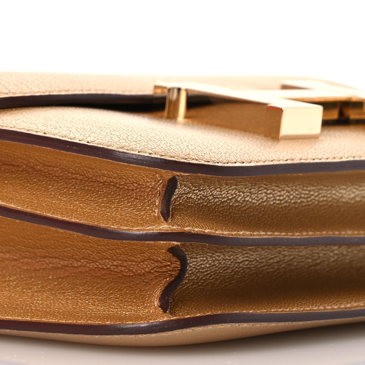 Hermes Metallic Chevre Chamkilight Constance 18 Doré 9 of 13