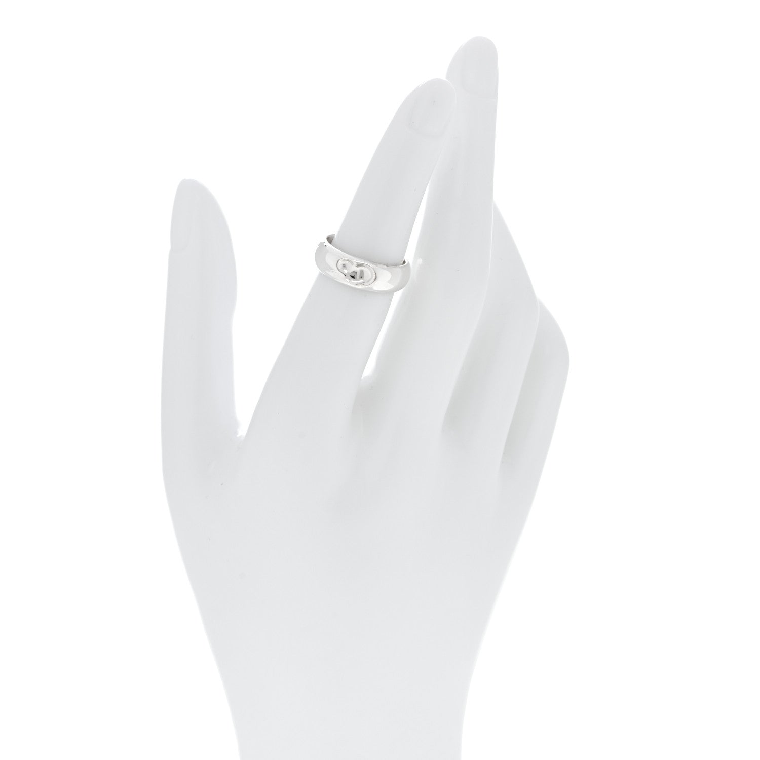 Tiffany Sterling Silver Heart Ring 48 4.5 2 of 5