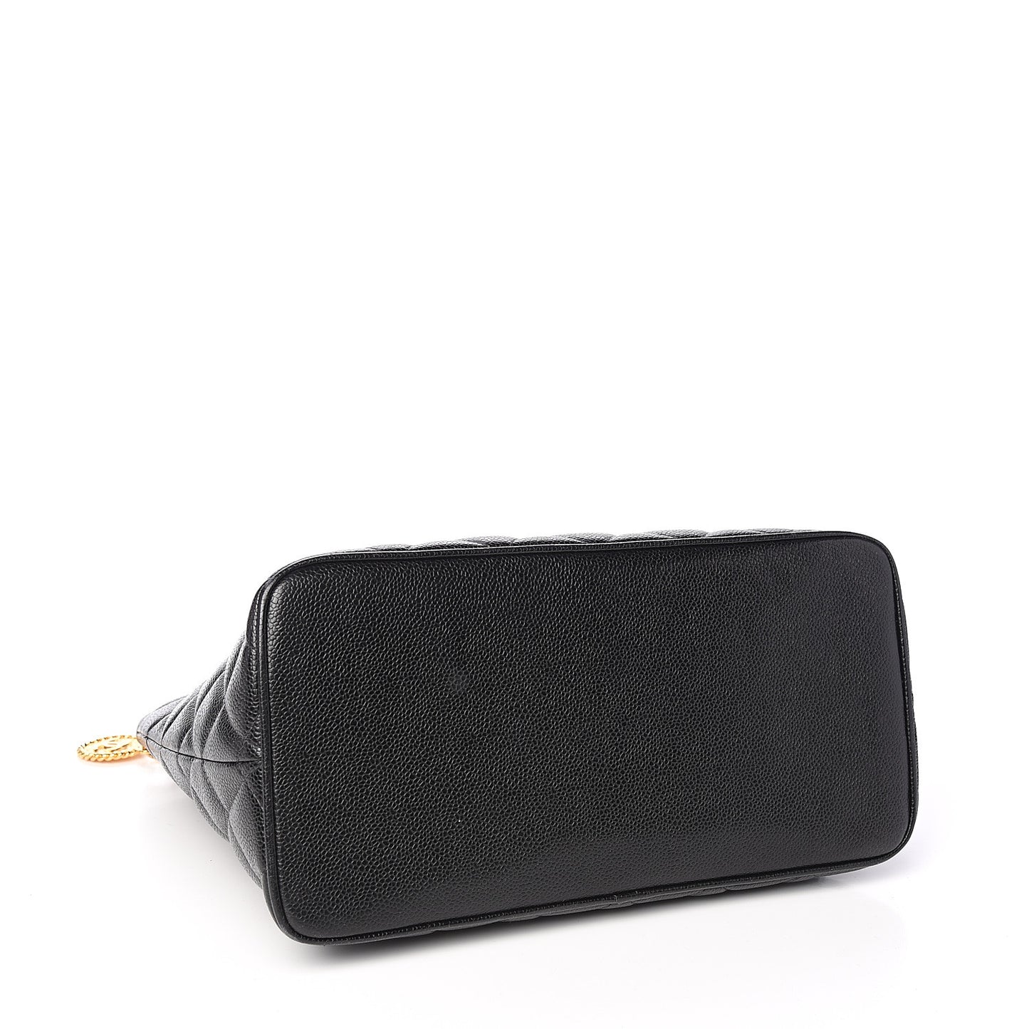 Caviar Quilted Medallion Tote Black