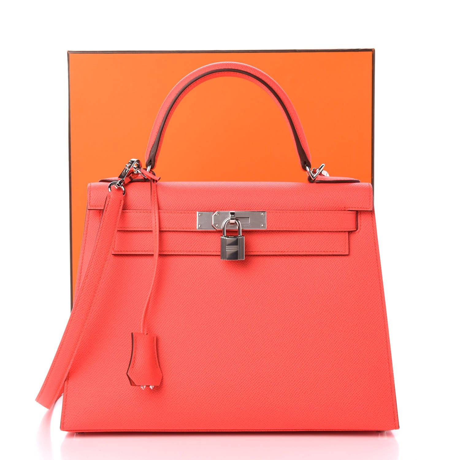 Hermes Epsom Kelly Sellier 28 Rose Texas 12 of 12
