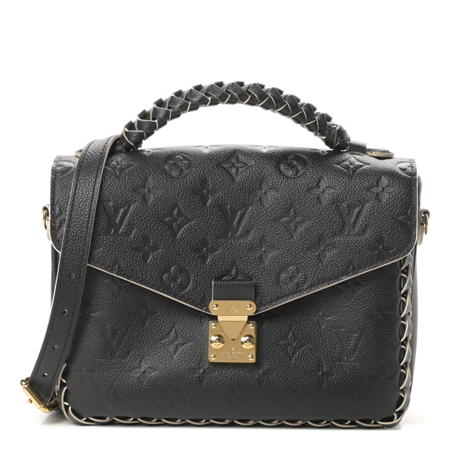 Empreinte Braided Pochette Metis Black