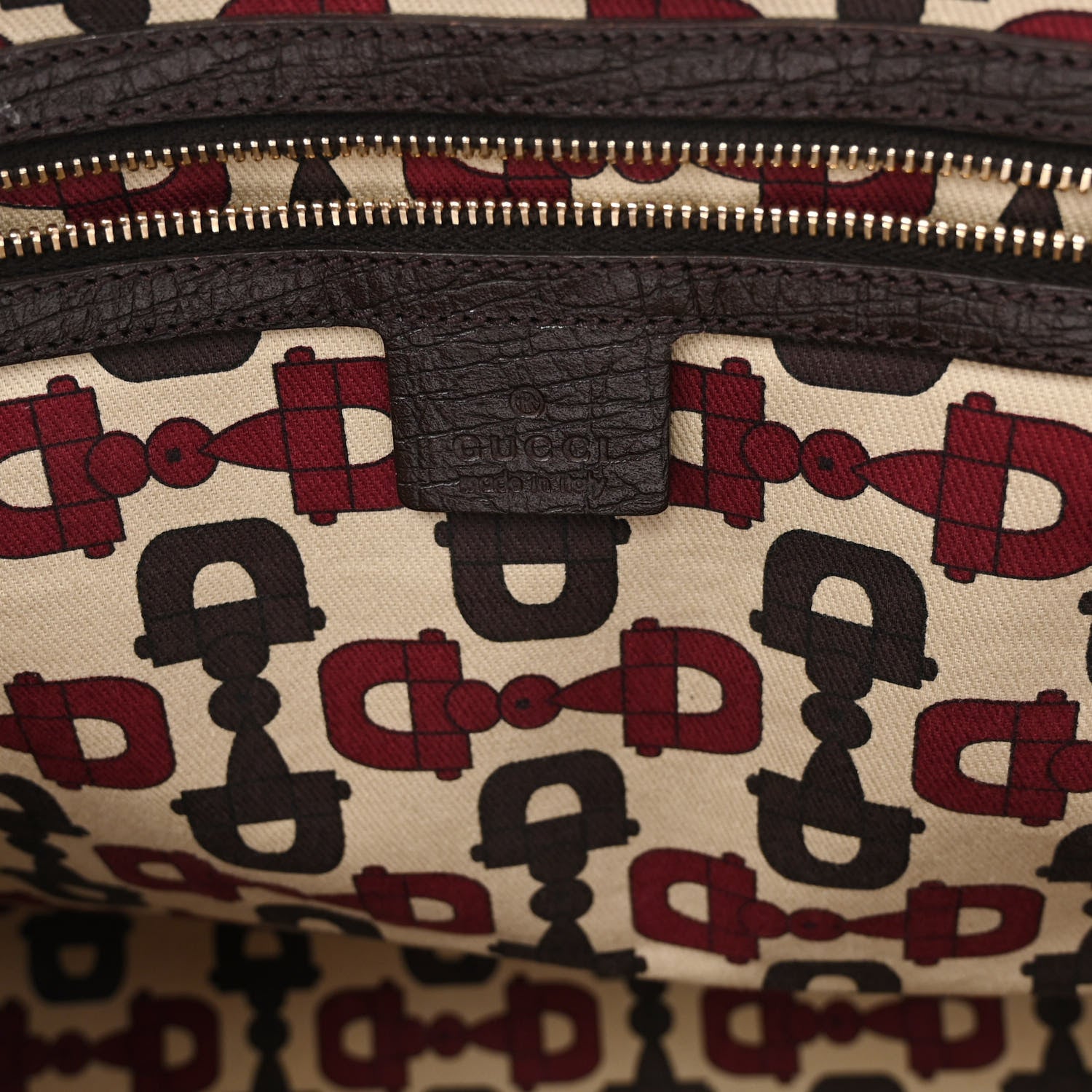 Gucci Monogram Large Jolicoeur Tote Brown 6 of 12