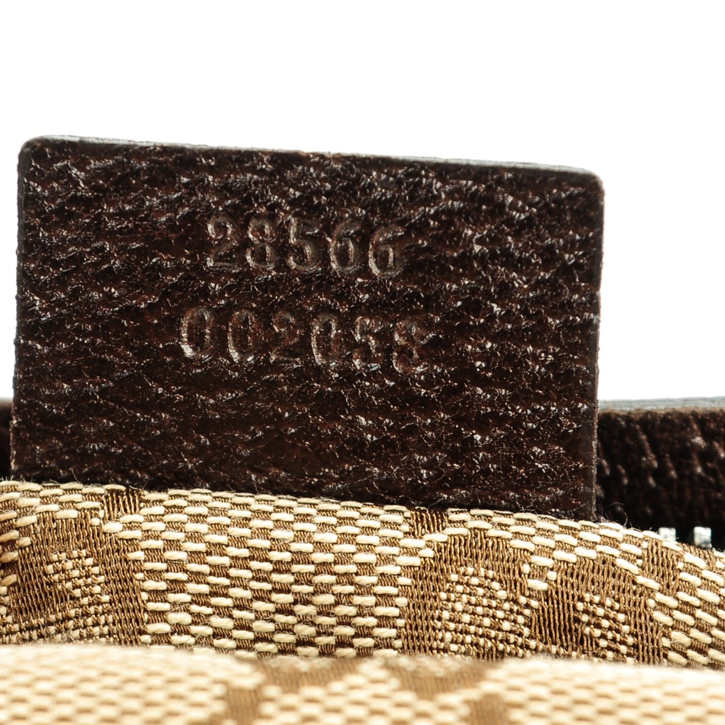 Monogram Web Belt Bag Dark Brown