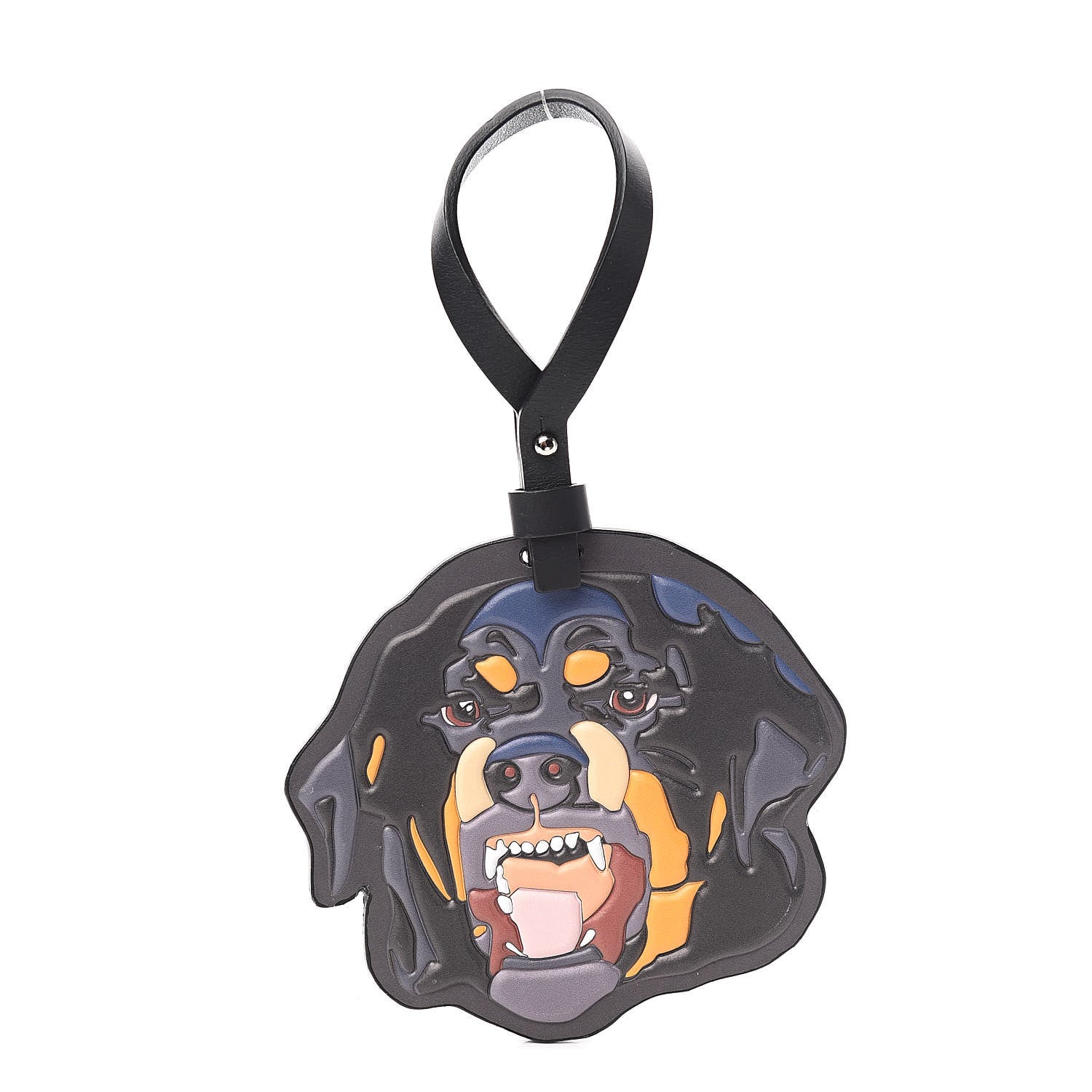 Givenchy Calfskin Rottweiler Bag Charm Black 1 of 4