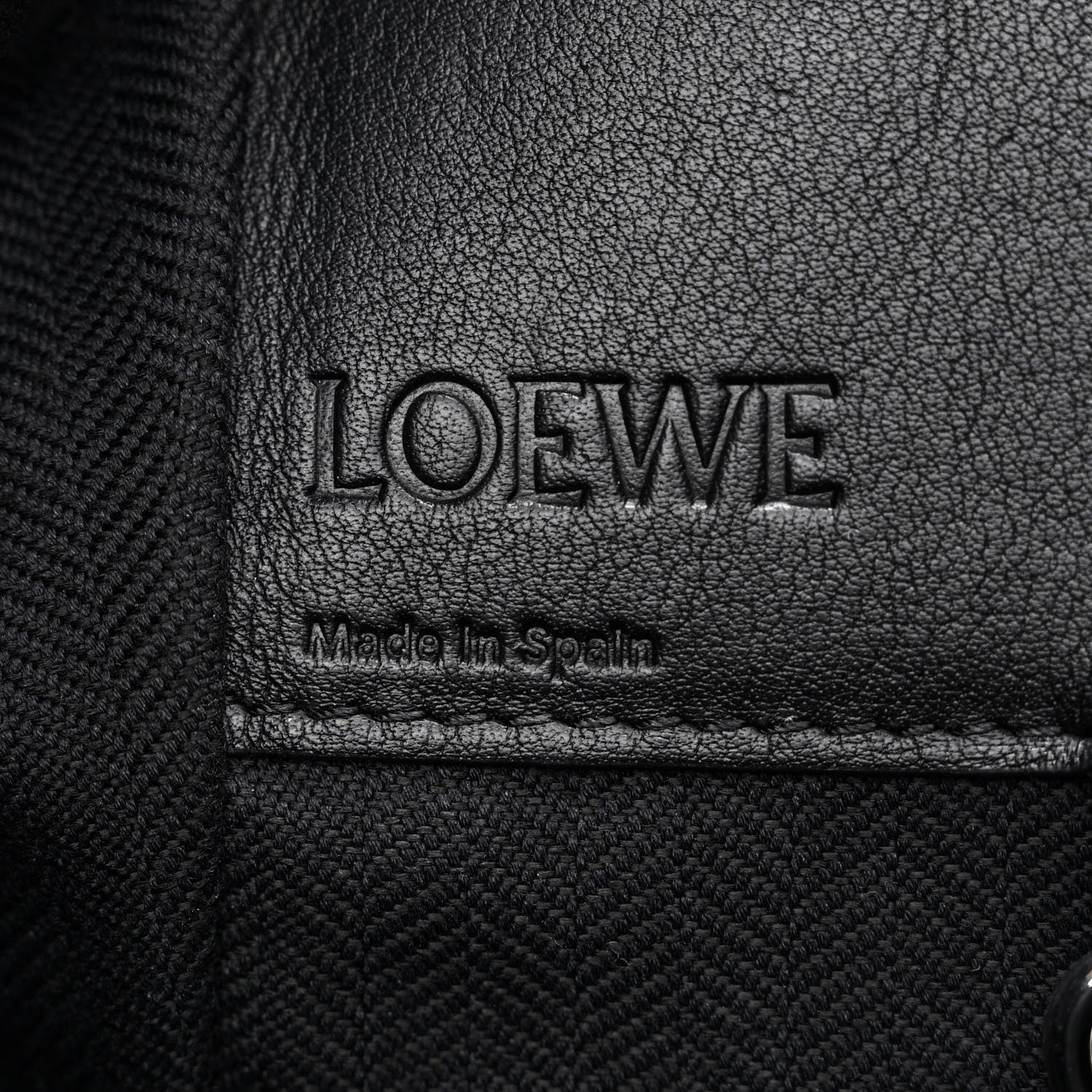 Loewe Calfskin Small Hammock Shoulder Bag Black 6 of 10