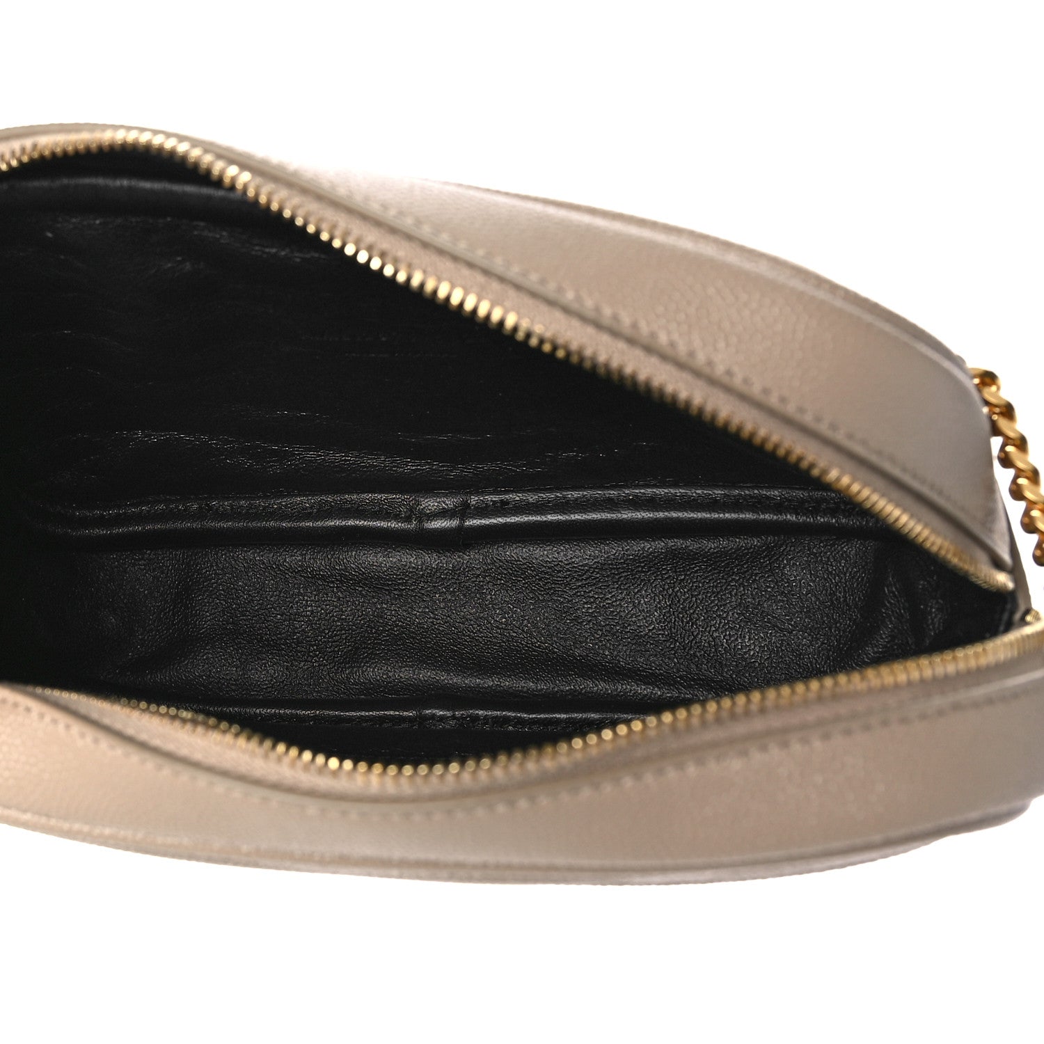 Saint Laurent Grain De Poudre Matelasse Monogram Mini Lou Camera Bag Dark Beige 5 of 10
