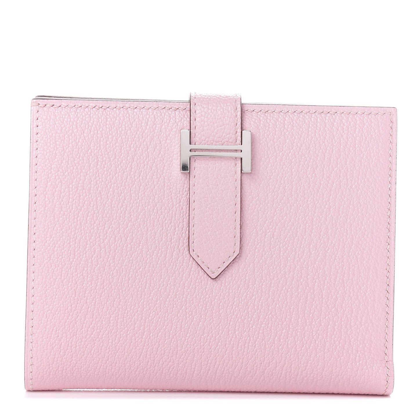 Chevre Mysore Bearn Compact Wallet Rose Sakura