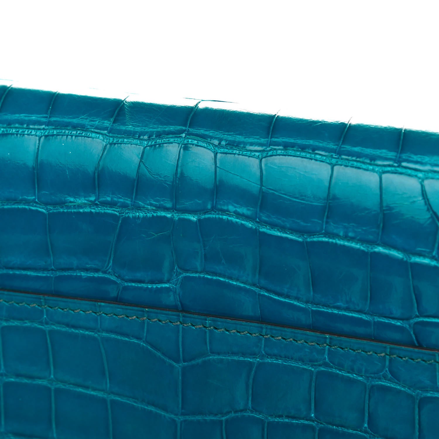 Hermes Shiny Alligator Constance Wallet Bleu Izmir 13 of 16
