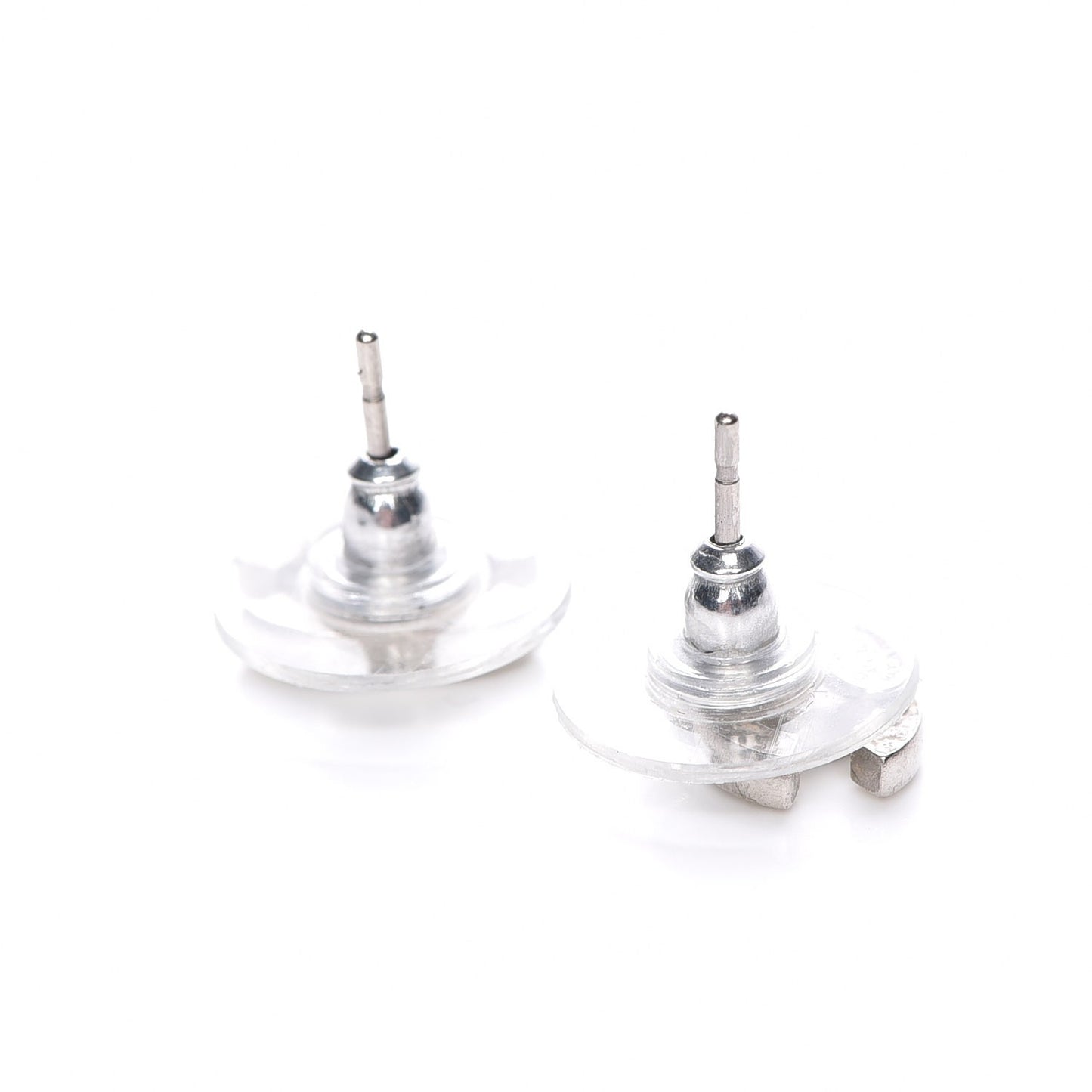 Crystal Timeless CC Earrings Silver