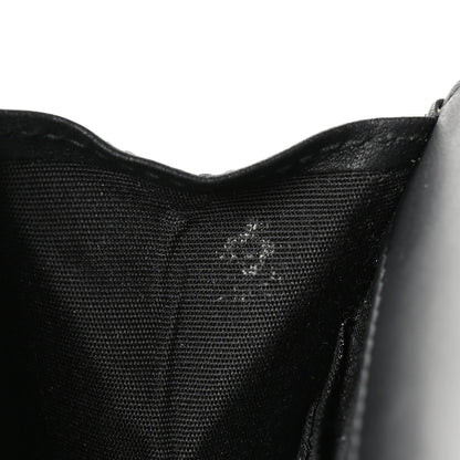 Chanel Crackled Patent Calfskin Quilted Pearl Wallet On Chain WOC Black 13 of 13