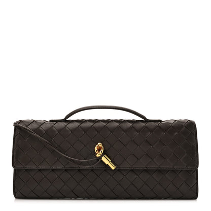Bottega Veneta Nappa Intrecciato Long Andiamo Top Handle Clutch Fondant 1 of 7