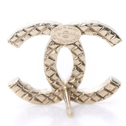 Chanel Quilted CC Earrings Gold 4 of 6