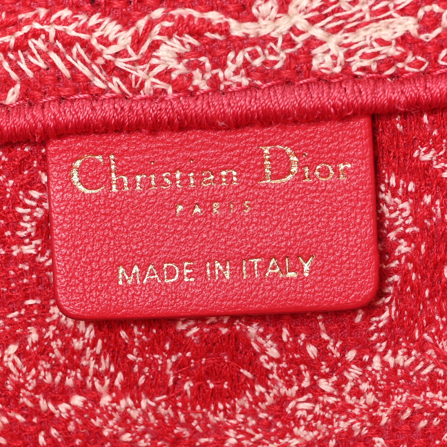 Christian Dior Canvas Embroidered Medium Dioriviera Toile De Jouy Book Tote Raspberry 5 of 10