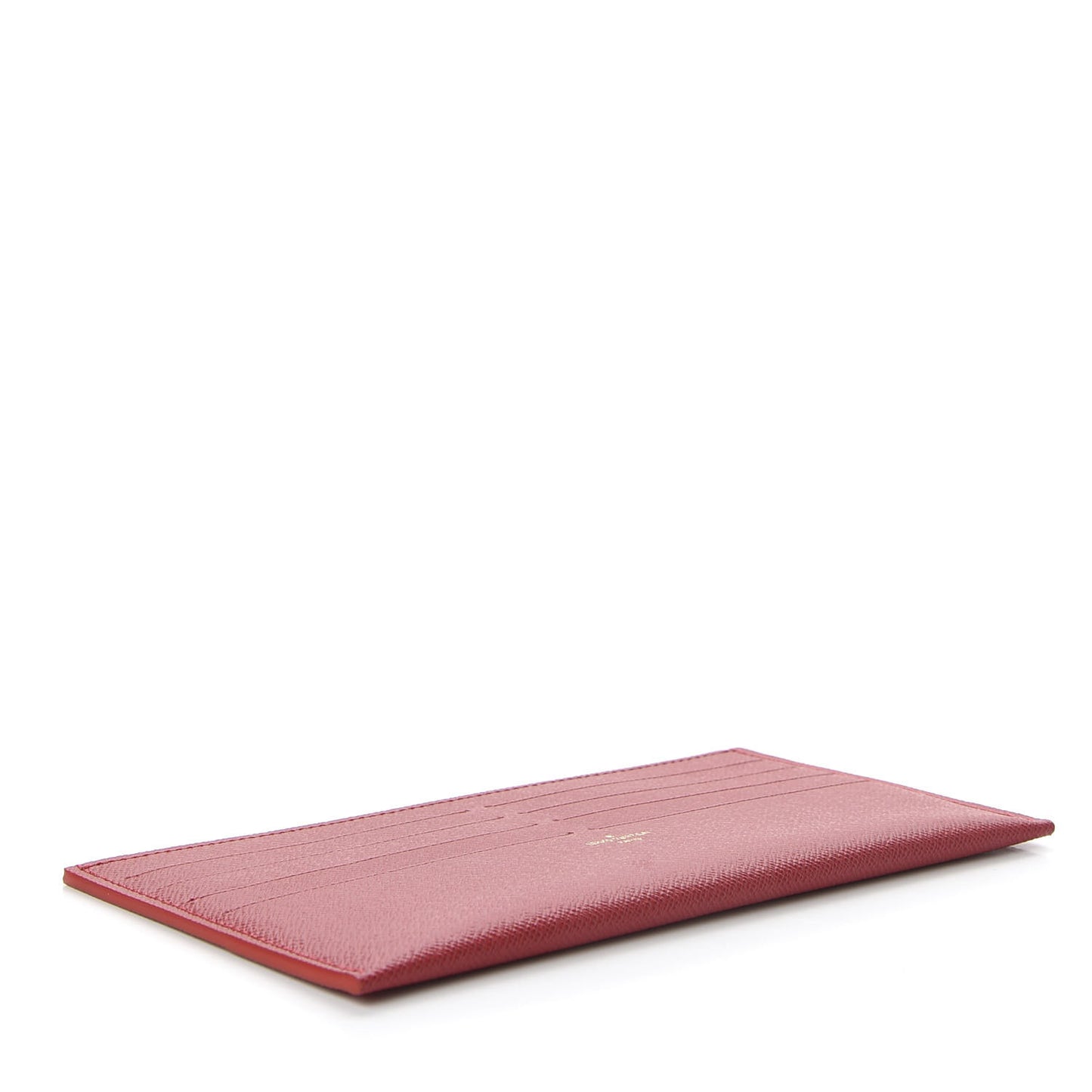 Calfskin Felicie Card Holder Insert Cherry