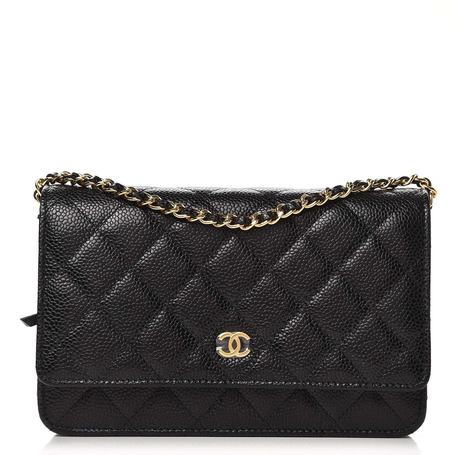 Chanel Caviar Quilted Wallet On Chain WOC Black 1 of 9