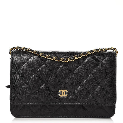 Chanel Caviar Quilted Wallet On Chain WOC Black 1 of 9