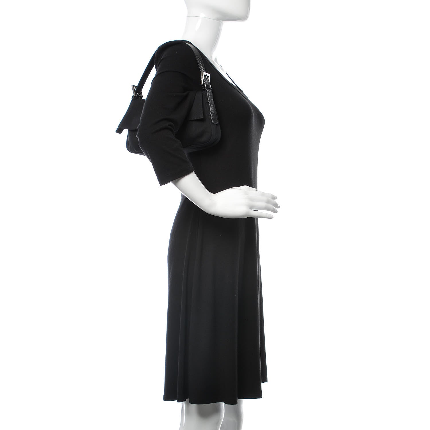 Fendi Neoprene Baguette Black 2 of 12
