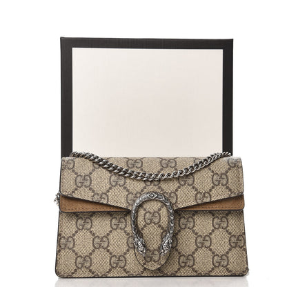 Gucci GG Supreme Monogram Super Mini Dionysus Shoulder Bag Taupe 7 of 7