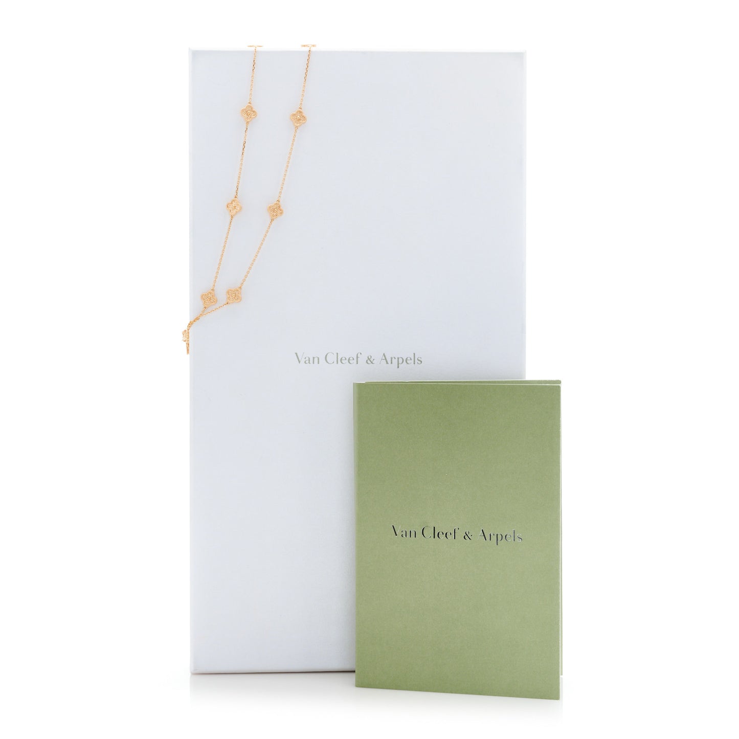 18K Rose Gold 16 Motifs Sweet Alhambra Necklace