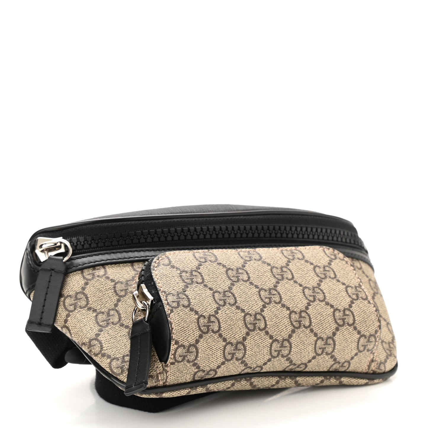 GG Supreme Monogram Belt Bag Black