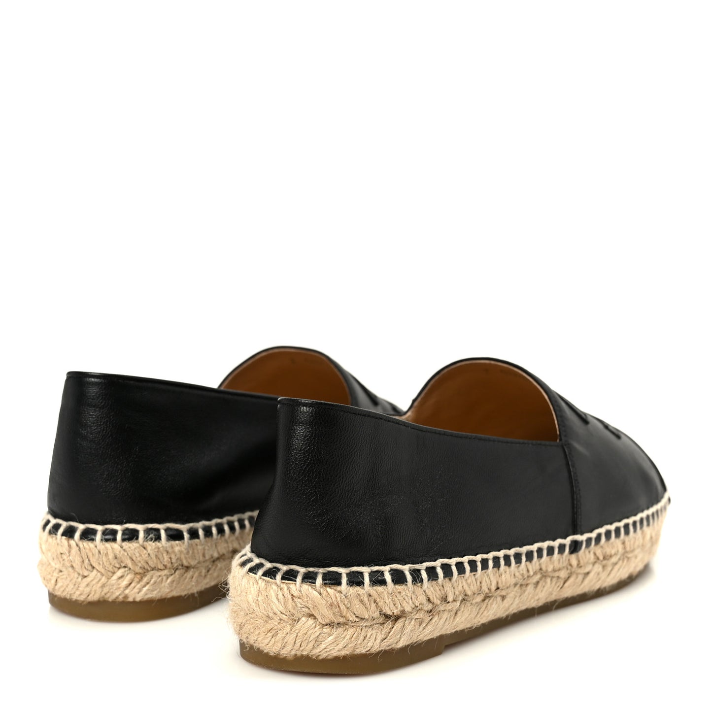 Lambskin CC Espadrilles 38 Black