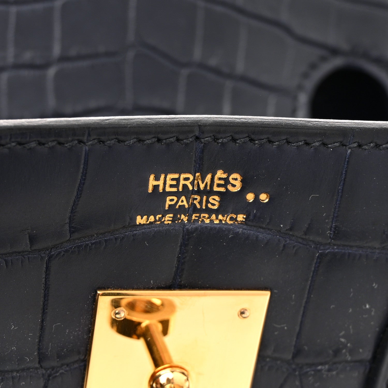 Hermes Matte Niloticus Crocodile Birkin 30 Bleu Indigo 6 of 11