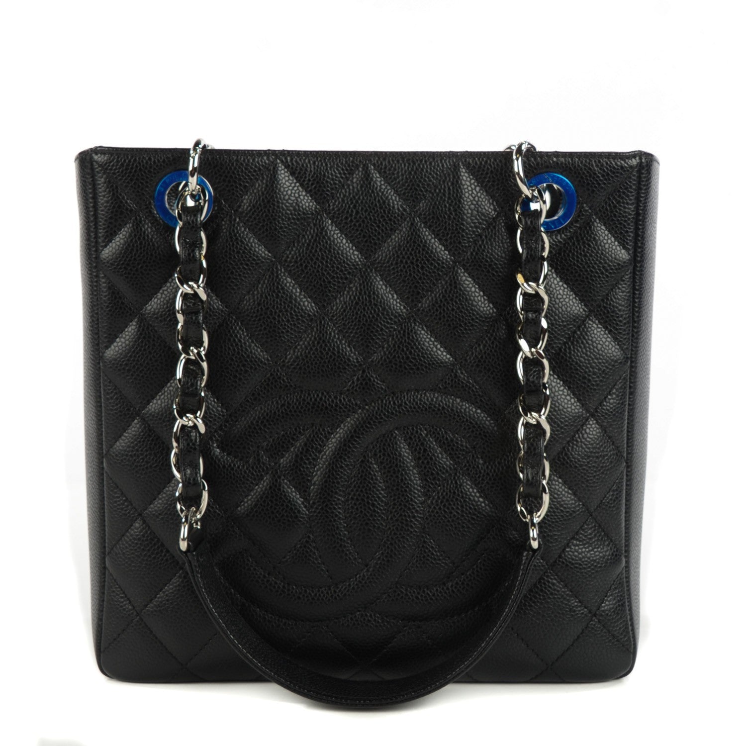 Chanel Caviar Quilted Petit Shopping Tote PST Black 1 of 8