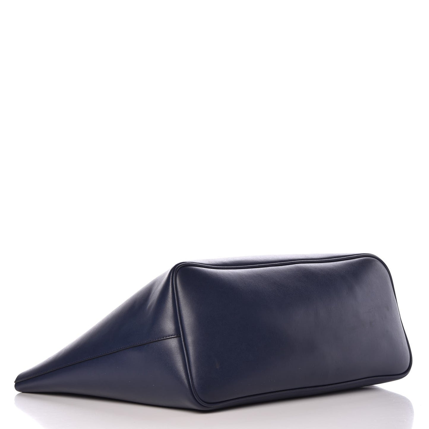 Calfskin Large Antigona Tote Navy Beige