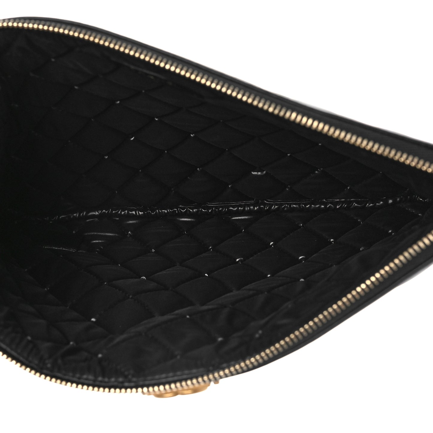 Caviar Quilted Medium Boy Cosmetic Case Black