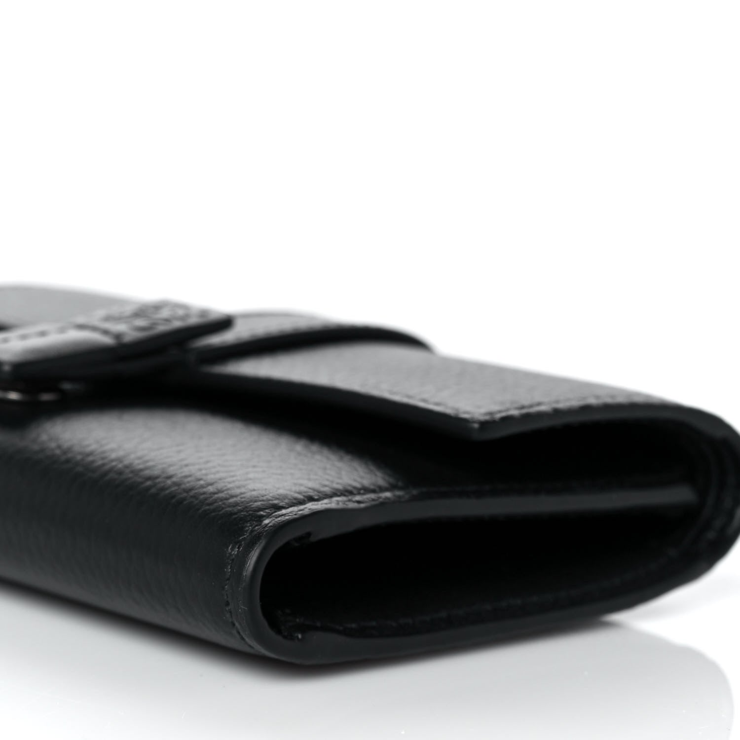 Loewe Grained Calfskin Small Vertical Wallet Black 9 of 9